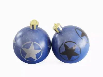Christmas Tree Ornament 04 Low-poly 3D model