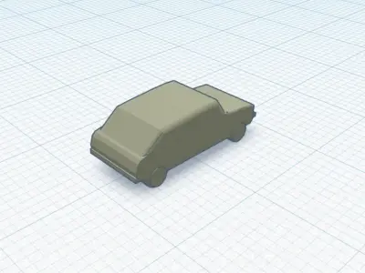 Low poly toy car Low-poly 3D model