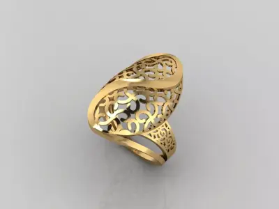 Women Plain Ring Ready STL Models Womens Ring 3d models 3D print model 37
