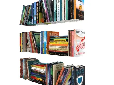 100 different books 3D model