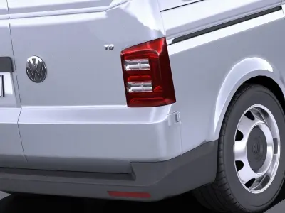 Volkswagen Transporter Panel Van T6 2016 VRAY 3D model