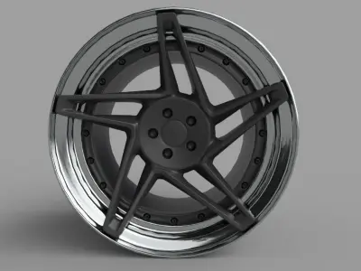 Rotiform CHD-T Wheels Game Ready Print Ready 3D print model