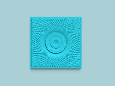 Wall Panel A16 Ornament - Interior Design Decoration 3D print model