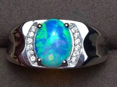 Opal men ring 3D print model