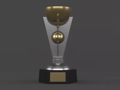 Trophy Cup 3D model 11