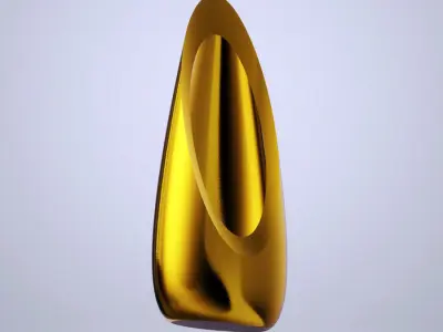 Modern Slanted Vase 3D print model