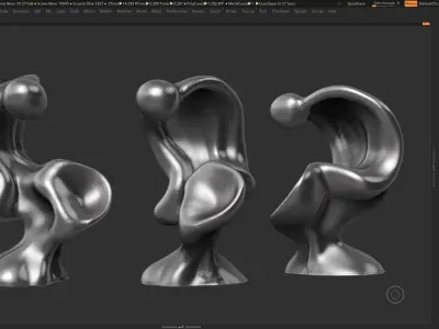 Modern Abstract Decorative sculpture 3d print model 67 3D print model