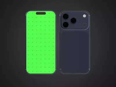 iPhone 17 Pro Max Gray - 3D Model for Photorealistic Rendering 3D model