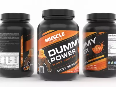 Protein Powder 3D model