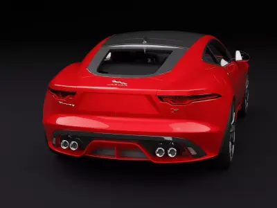 Jaguar F-Type 3D model by RenderRides