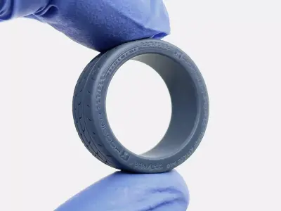 18x10 Hoosier Track Attack Pro Tire 275 35 R18 3D print model