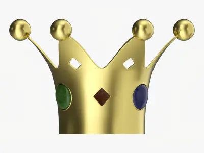 Crown with jewels 3D model
