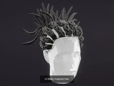 Braided Dreadlocks by Tiko 3D Model Collection