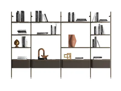 Radice bookcase by Natuzzi Italia 3D model