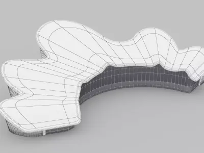 Nantong Grand Theater Low-poly 3D model