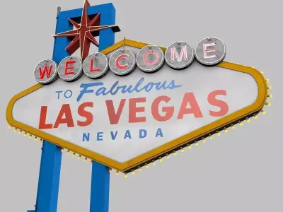 Las-Vegas-Sign las vegas welcome sign 3D model
