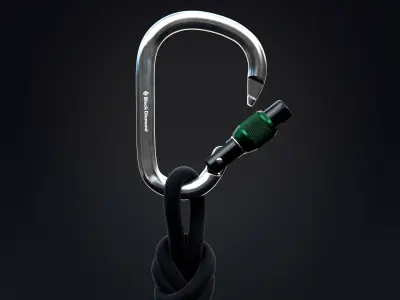 Climbing Carabiner 3D model