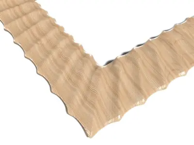 Frame-036 wooden frame 3D model
