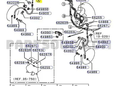 Mitsubishi Lancer MR129462 Brake Fluid Line Clip  3D print model