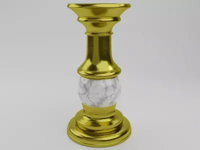 metal candle holder 3D model