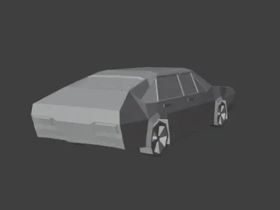 Low-Poly Car Low-poly 3D model