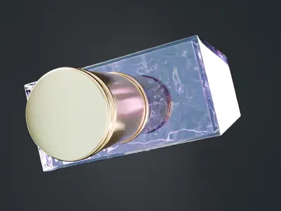 Perfume bottle purple 3D model Advertising 3D model