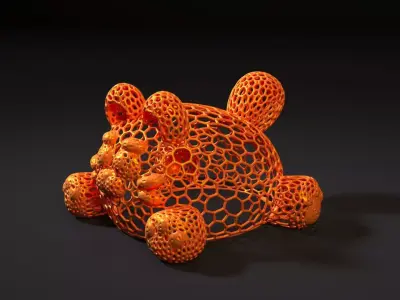 Cat Voronoi  3D print model