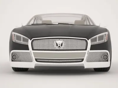 Gaz volga 2020 concept original 3D model