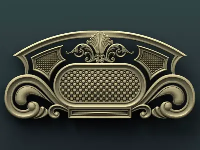 Classic Carved Bed 3 3D print model