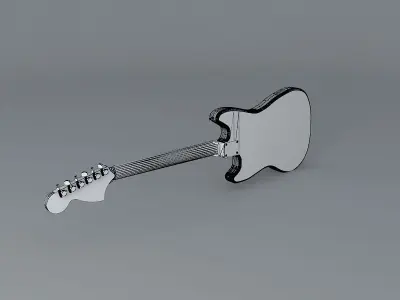1964 Fender Mustang guitar Free 3D model