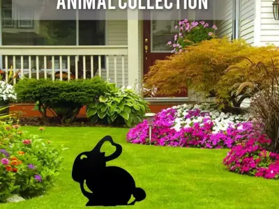 Wonderful Artificial Rabbit Home and Garden Outdoor Lawn Decor 3D model purchase