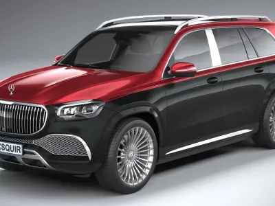 Mercedes-Benz GLS600 Maybach 2021 3D model