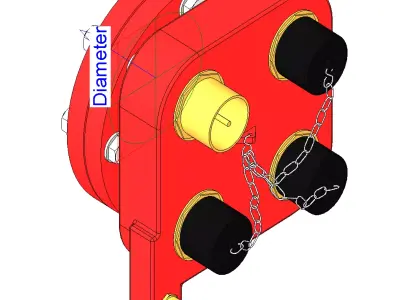 Fire Fighting 2Way -4Way Breeching Inlet 3D print model