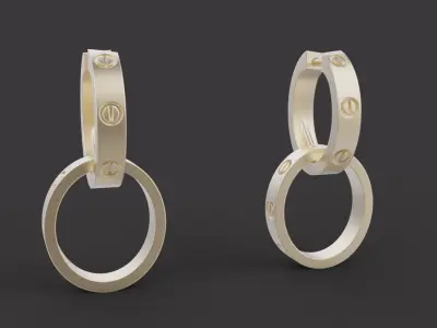 Earrings 57038 3D print model