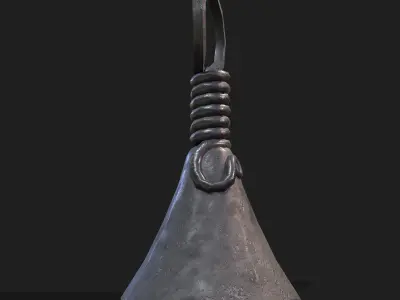 Twisted Bell Low-poly 3D model