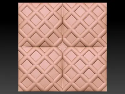 3D WALLPANEL 600MM x 600MM 3D model 4
