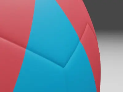Football  Low-poly 3D model