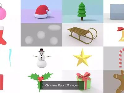Christmas Pack 3D Model Collection