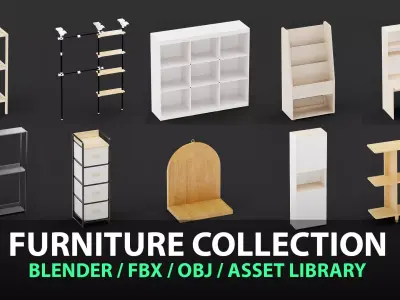 Shelf Model Collection 375 3D model