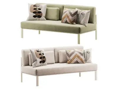 Solanas Sectional Sofa 3D model