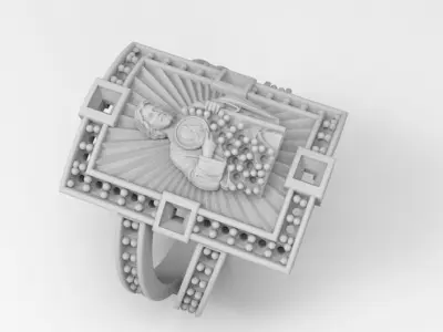 anillo san judas tadeo  3D print model