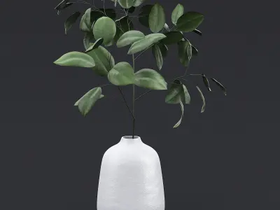 Tree Branch In Vase II 3D model