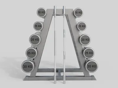 GYM Weights 3D Model Pack