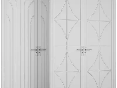Entrance door set170 3D model