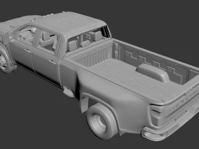 Chevrolet Silverado Dually 3500 2022 3D print model
