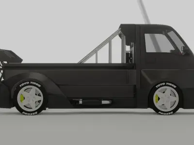 Suzuki Carry V10 Widebody Kit 3D model