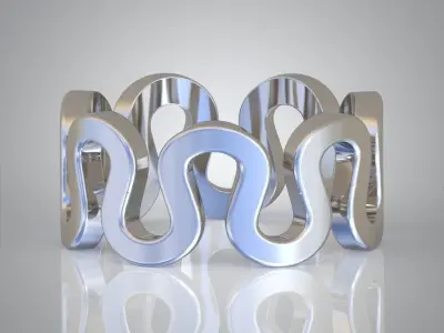 Diamond ring 0495 3D printable model Free 3D print model