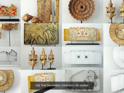 Old Thai and Burmese Decoration Collection