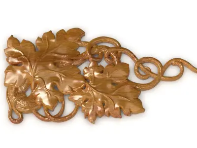 Grapes vine Decor 3D model 3D model