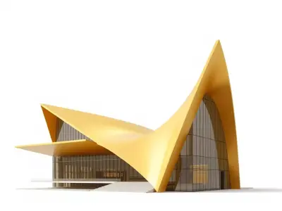 Golden Wave Theater model pack Low-poly 3D model